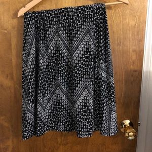 Lularoe azure skirt geometric print